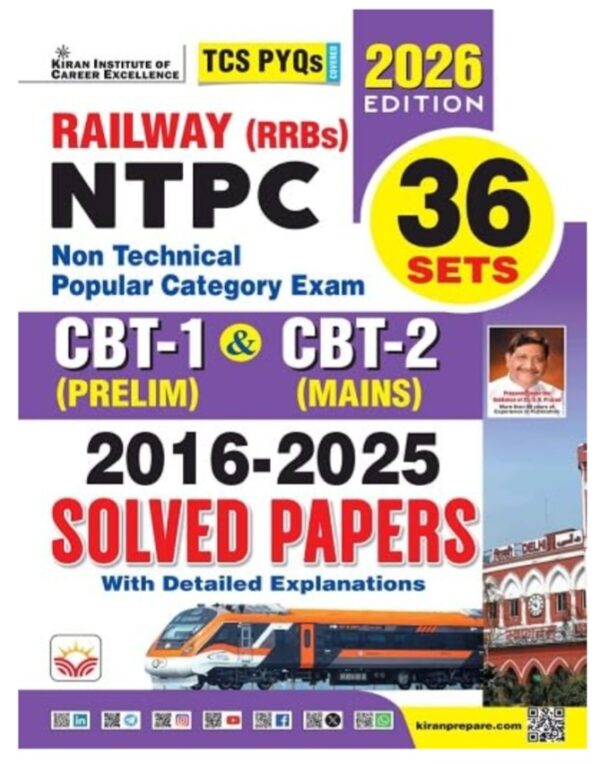 Railway NTPC CBT-1 Prelim & CBT -2 Mains Exam Solved Papers 2026 Edition (English Medium)