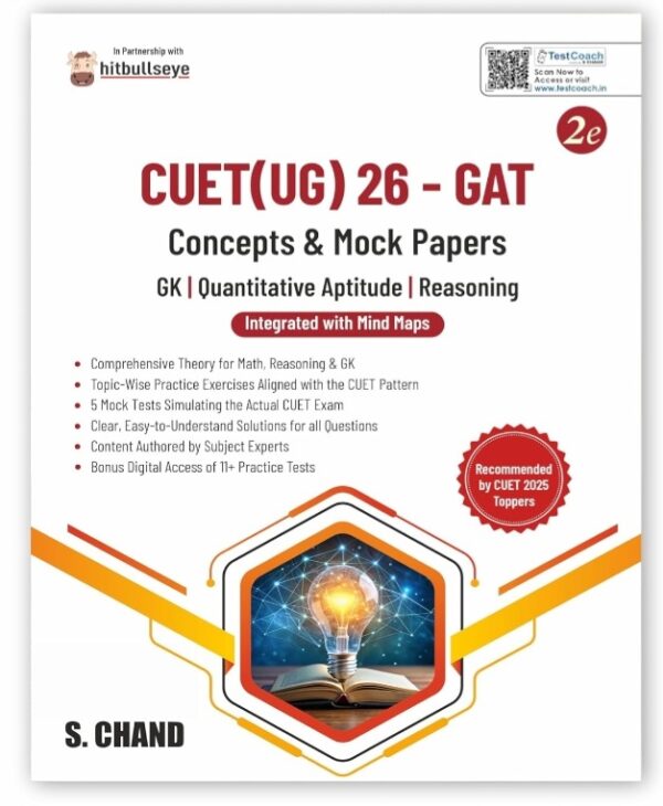 CUET (UG) GAT General Aptitude for Entrance Exam Book 2026 (2e) Best Mock Test | GK General Knowledge + Quantitative Aptitude Maths + Reasoning | PYQ Solved...